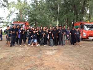 กิจกรรม Clean for king ณ บริเวณชายทะเลท้ายเหมือง
